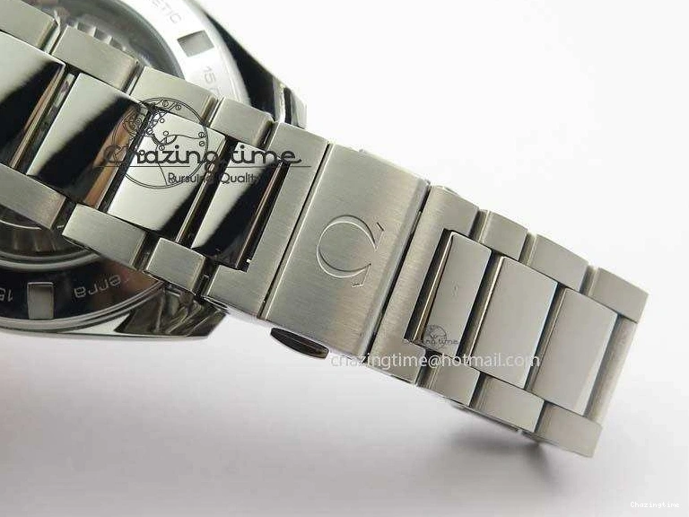 0505 Aqua Terra “James Bond” SS V6F 1:1 Best Edition Blue Textured Dial On SS Bracelet A GoodFit 8202